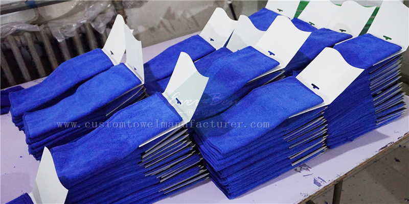 China Bulk Wholesale Custom rapid dry hair towel Supplier Blue Fast Dry Auto Cleaning Towels Factory
